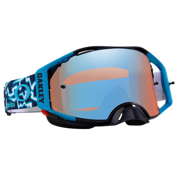 Oakley Airbrake Motocross Goggles - TLD Blue Lightning