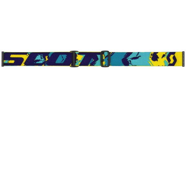 Scott Fury Motocross Goggles - Blue / Teal / Yellow