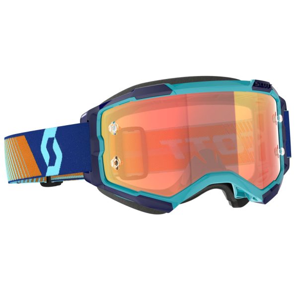 Scott Fury Motocross Goggles - Royal Blue / Orange