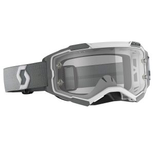 Scott Fury Motocross Goggles - White / Grey