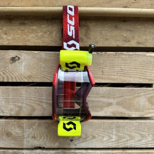 Scott Fury WFS Motocross Goggles - Custom Red Neon