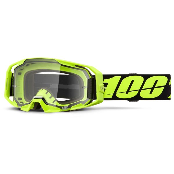 100% ARmatic Motocross Goggles - Neon Yellow